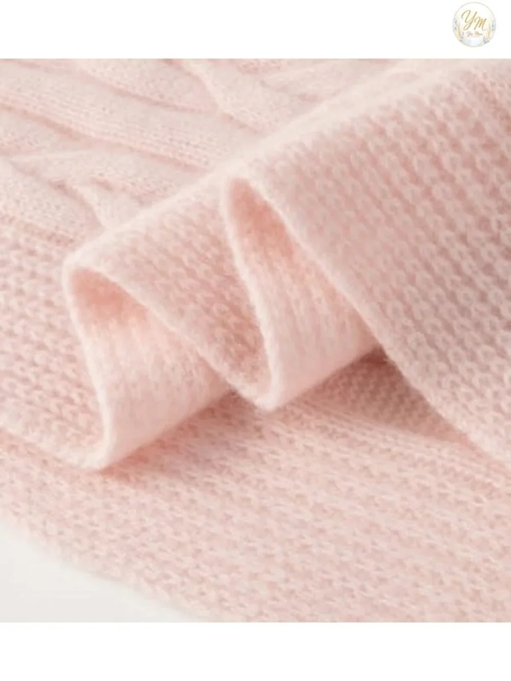 100% Pure Cashmere Scarf Hat & Gloves Set Cable Knit Winter Gift Box